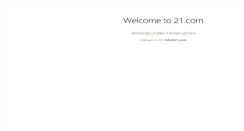 Desktop Screenshot of 21.com