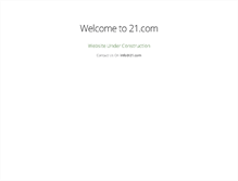 Tablet Screenshot of 21.com